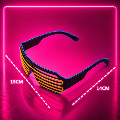 LED Glowing Rave Glasses