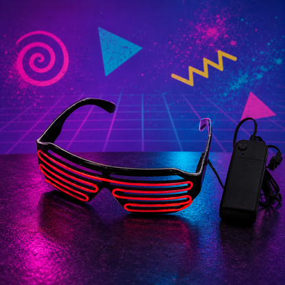 LED Glowing Rave Glasses