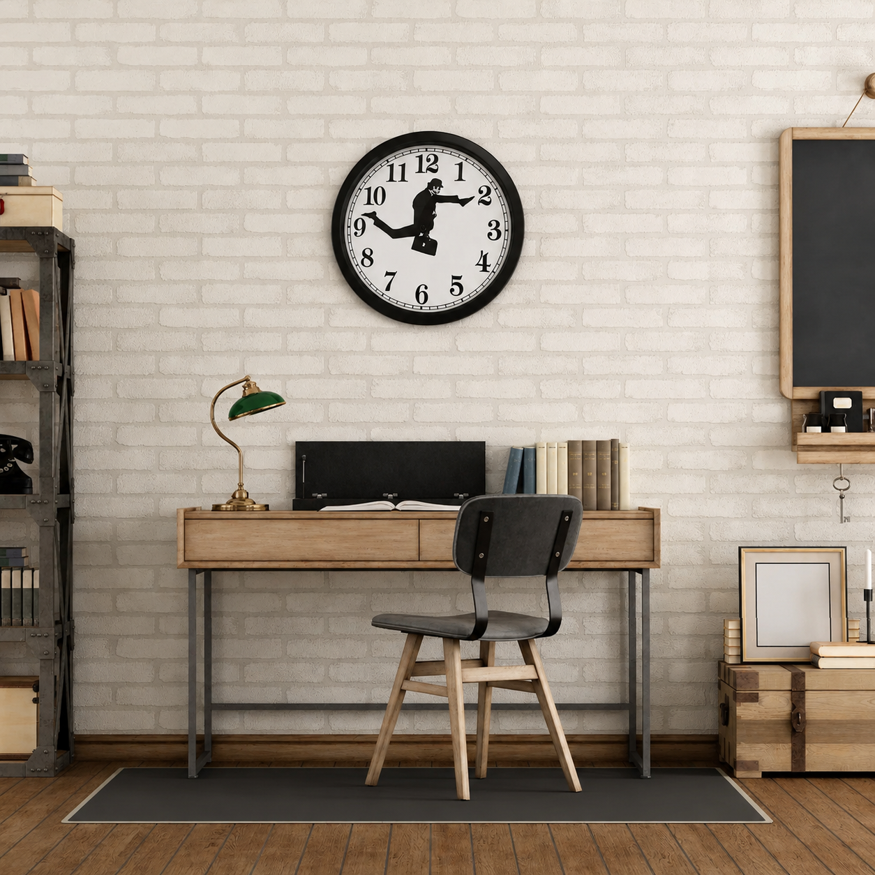 Silly Walk Wall Clock