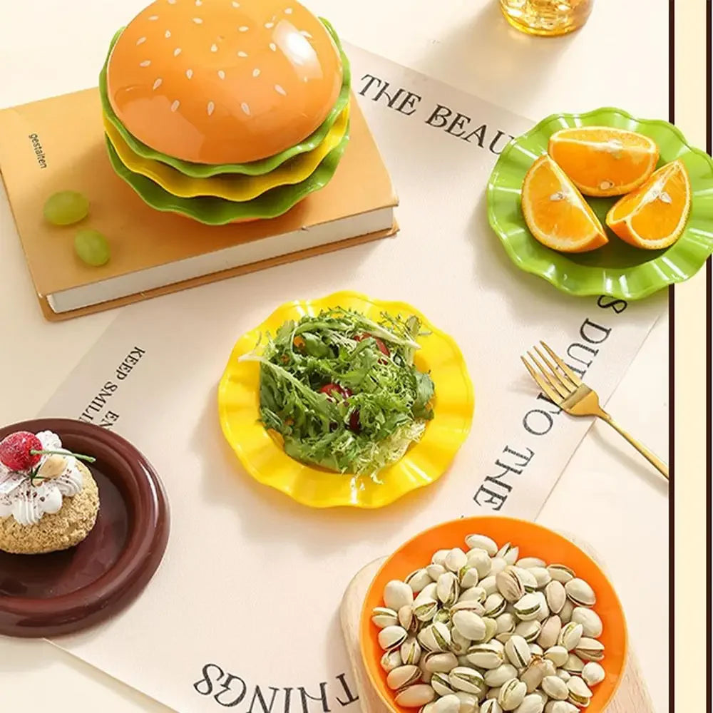 Hamburger Plate Set